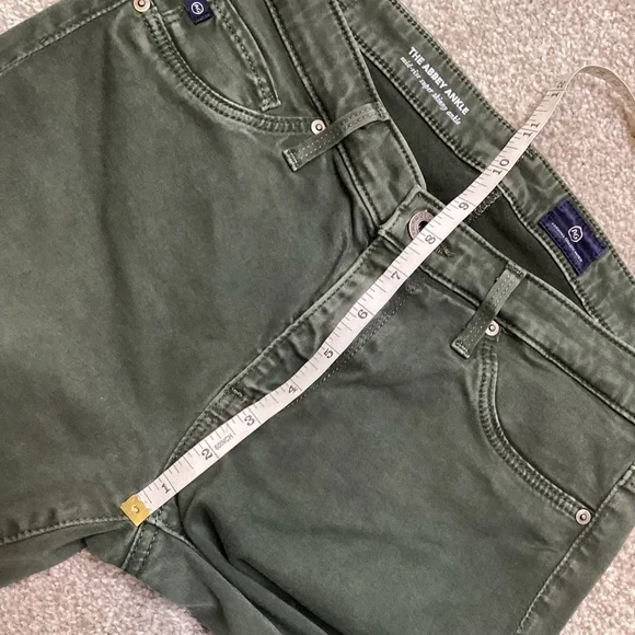 AG The Abbey Sateen Mid-Rise Skinny Ankle Jeans Anthropologie Leg Lengthening 27 - Picture 7 of 10